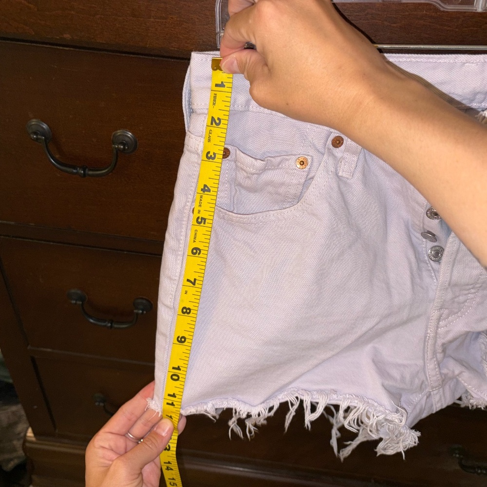 Levi 501 Lavender Denim Short sz 29